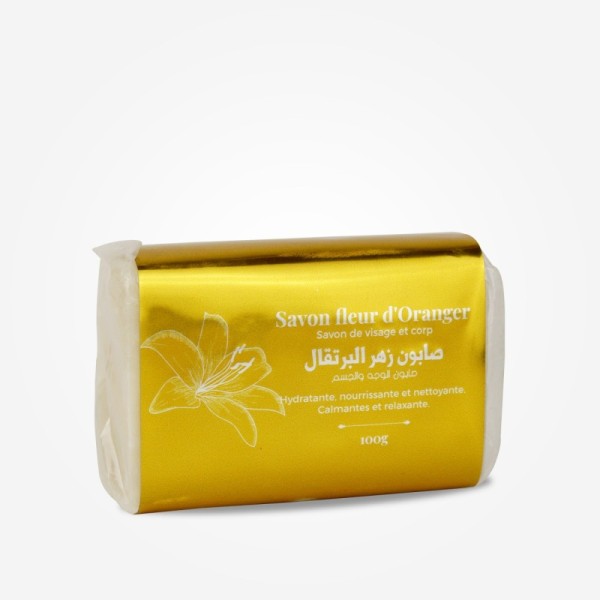 Savon dur à la fleur d'oranger 100g