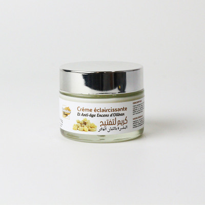 CRÈME ÉCLAIRCISSANTE ET ANTI-AGE ENCENS D'OLIBAN 50g