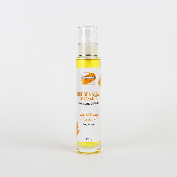 HUILE DE MASSAGE RELAXANTE AUX FLEUR D'ORANGER 100ML