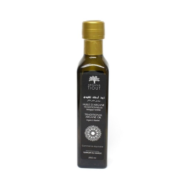 Huile d'argan alimentaire  TIOUT 250 ml Traditionnelle